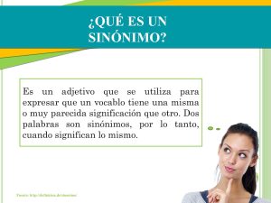 que es un sinonimo